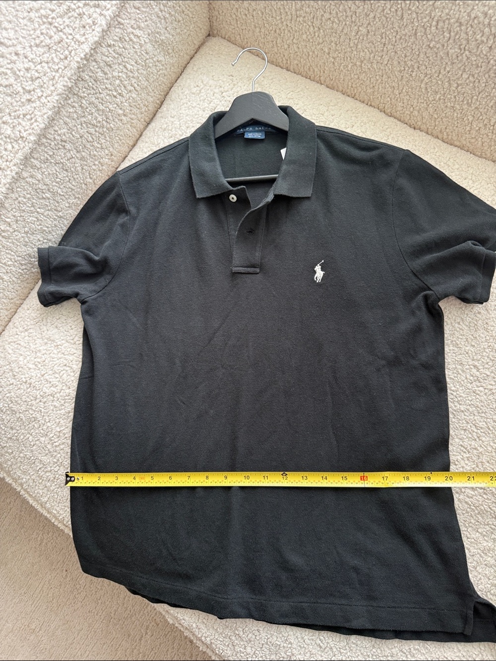 Ralph Lauren Black Polo with White Pony Logo XL NWT - Picture 5 of 9
